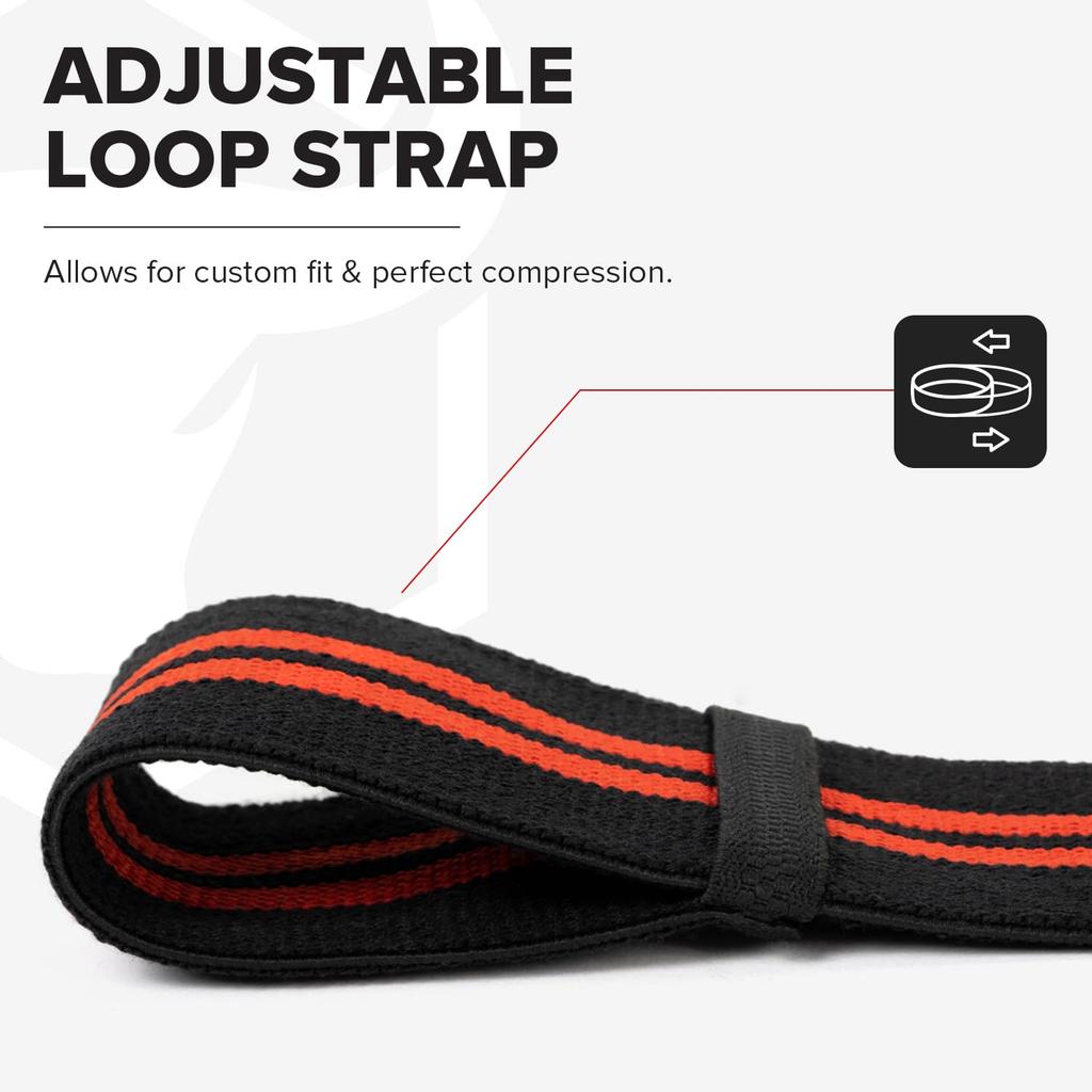 IRON BULL Classic Elbow Wrap (Black/Red)