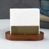 Wooden Tissue Paper Holder Brass Napkin Holder Tableware Tissue Box Storage Desktop Organizer Tableware Supplie