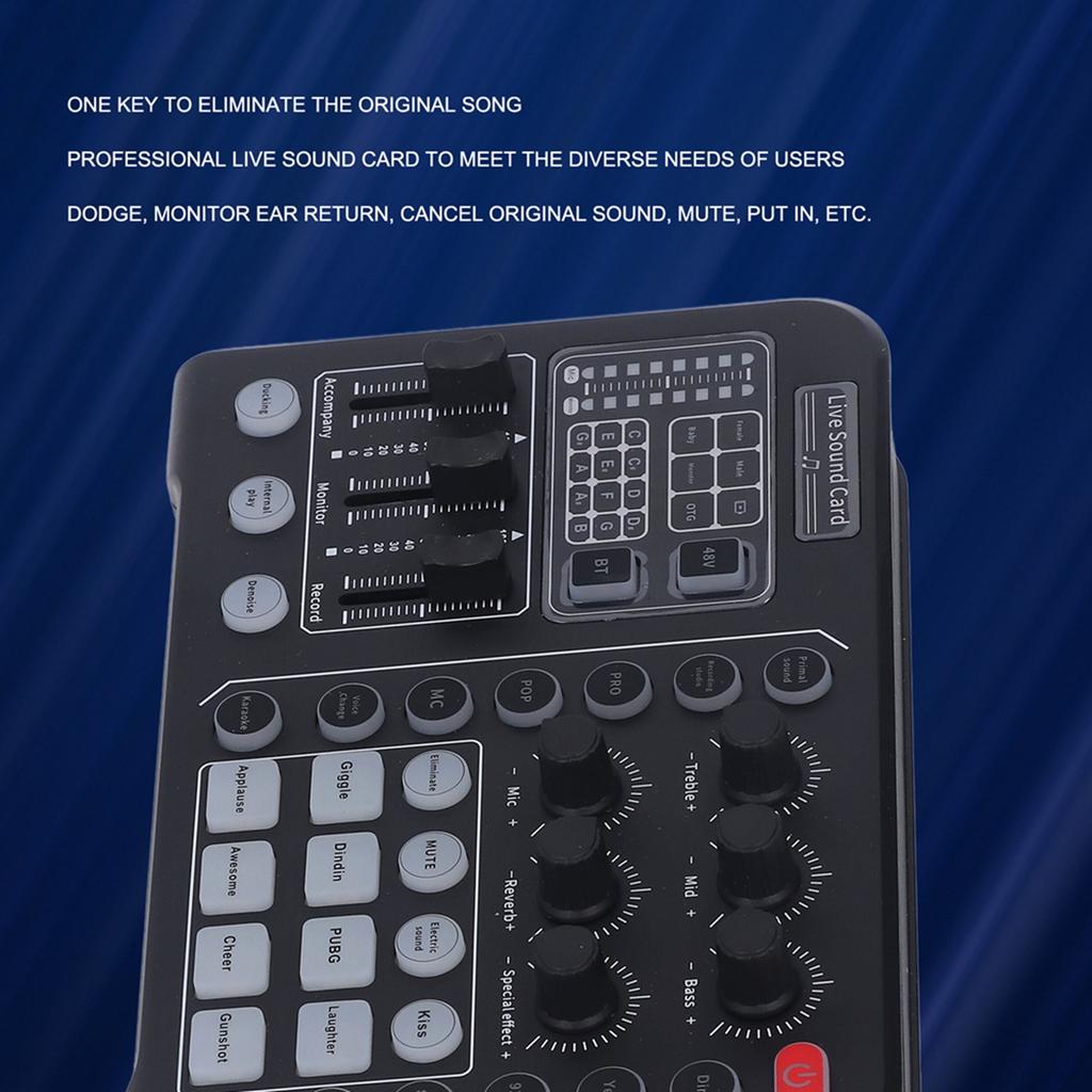 Live Sound Board DSP Chip Dual Channel Wireless Professional Multifunctional Sound Board