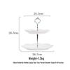 European Double Layer Ceramic Cake & Pastry Stand for Afternoon Tea & Dessert Display