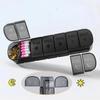 New Premuim Weekly Portable Pill Box Case Storage Organizer Container 7 Days Twice A Day 14 Grids for Vitamin Medicine Fish Oils