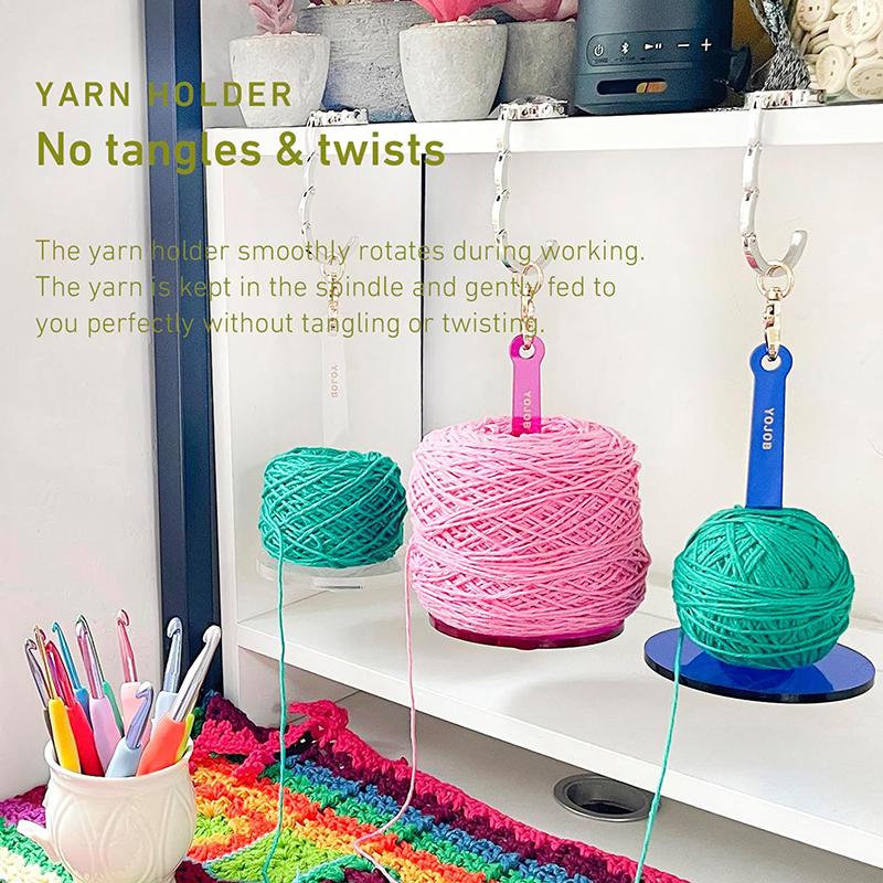 Acrylic Portable Wrist Yarn Holder Knitting Yarn Storage Yarn Ball Rack Acrylic Prevent Yarn Tangling Yarn Organizer