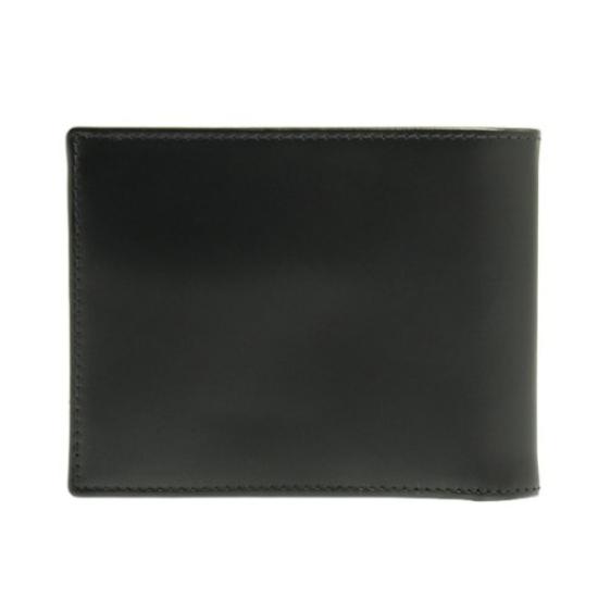 ETTINGER Leather Bifold Wallet Purse Black BILLFOLD WITH 3 COIN PURSE BH141JR BLACK [Ettinger] Men's (Coin Included) C/C & [Item]