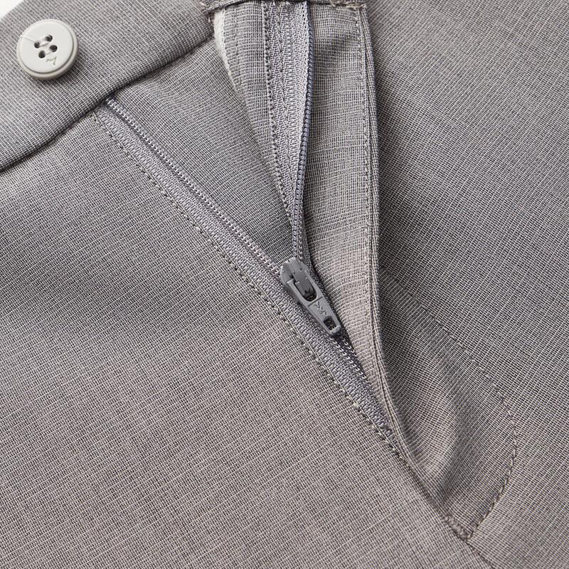 Qipai Men's Linen Blend Slim Straight Casual Pants