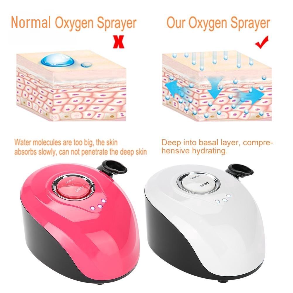 Mini Facial Oxygen Whitening Massage Machine Beauty Skin Care Spray Jet Micro-nano Water Oxygen Injection Therapy Machine