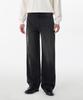Common Brushed Wide Denim Pants [Washed Black]