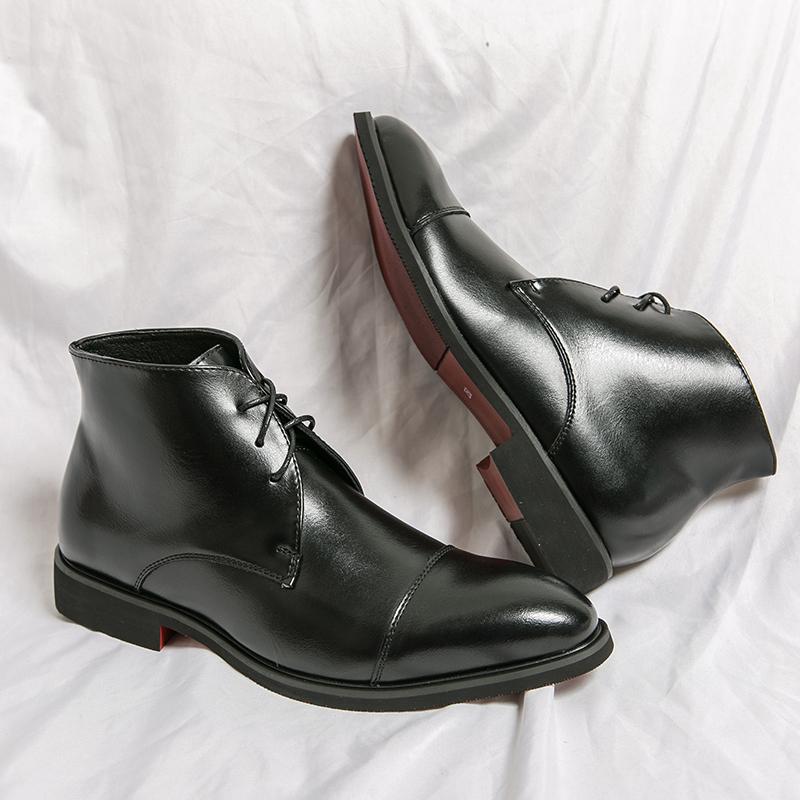 Fashion Leather boots For Man Genuine Leather Big Size boots High Quality Designer Formal boots Casual boots Fashion Business