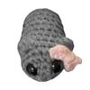 Cute Knitted Sad Hamster Doll Kawaii Girl Hamster Handmade Doll Cute Hamster Animal Plushie Keyring for Kids Gift