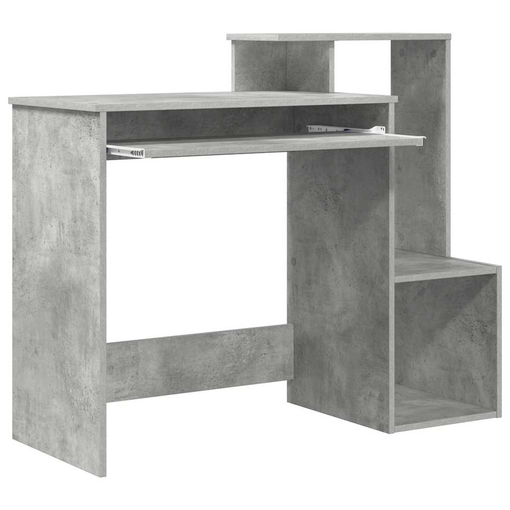 Concrete Grey Desk 106 x 41 x 88.5 cm Particleboard