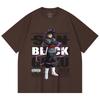 230 Gsm 100% Cotton Dragon Ball V16 Black Goku Print Unisex Heavy Cotton T Shirt