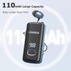 Business Wireless Headphone Digital Display With Clip Telescoping Cable HD Hands-free Call Large Capacity For All Smartphones