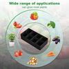 1/2/4/6/8 Holes Black Grow Bag Fabric Raised Garden Bed, Flowers And Vegetables Garden Grow Bags Rectangle Planting Nursery