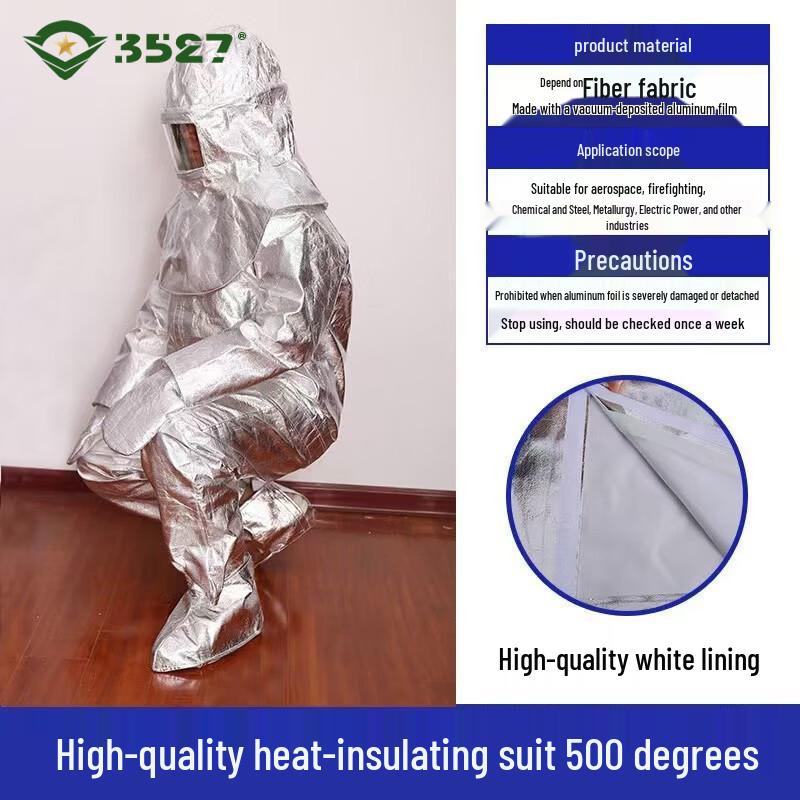 3527 Firefighter High-Temp Aluminum Foil Insulated Suit