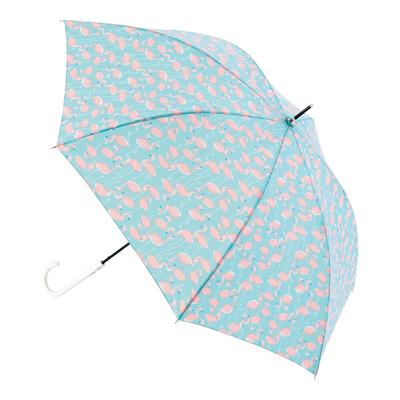 Moonbat Windproof Long Perfect for and Flamingo Product Blue [Esta] Women's Umbrella, Commuting, Jumping, School, Print, Number 31-230-10349-10,
