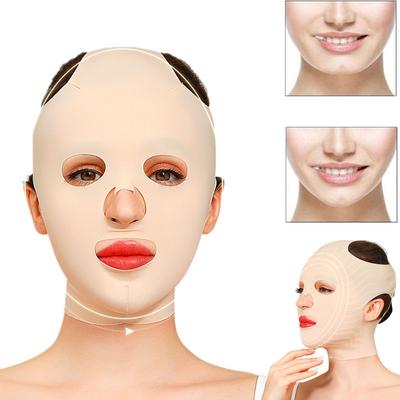 Wiederverwendbare 3D-Schönheits-Mädchen-Gesichtsschlankheitsbandage V-Former Anti-Falten-Vollgesichtslift-Schlafmaske