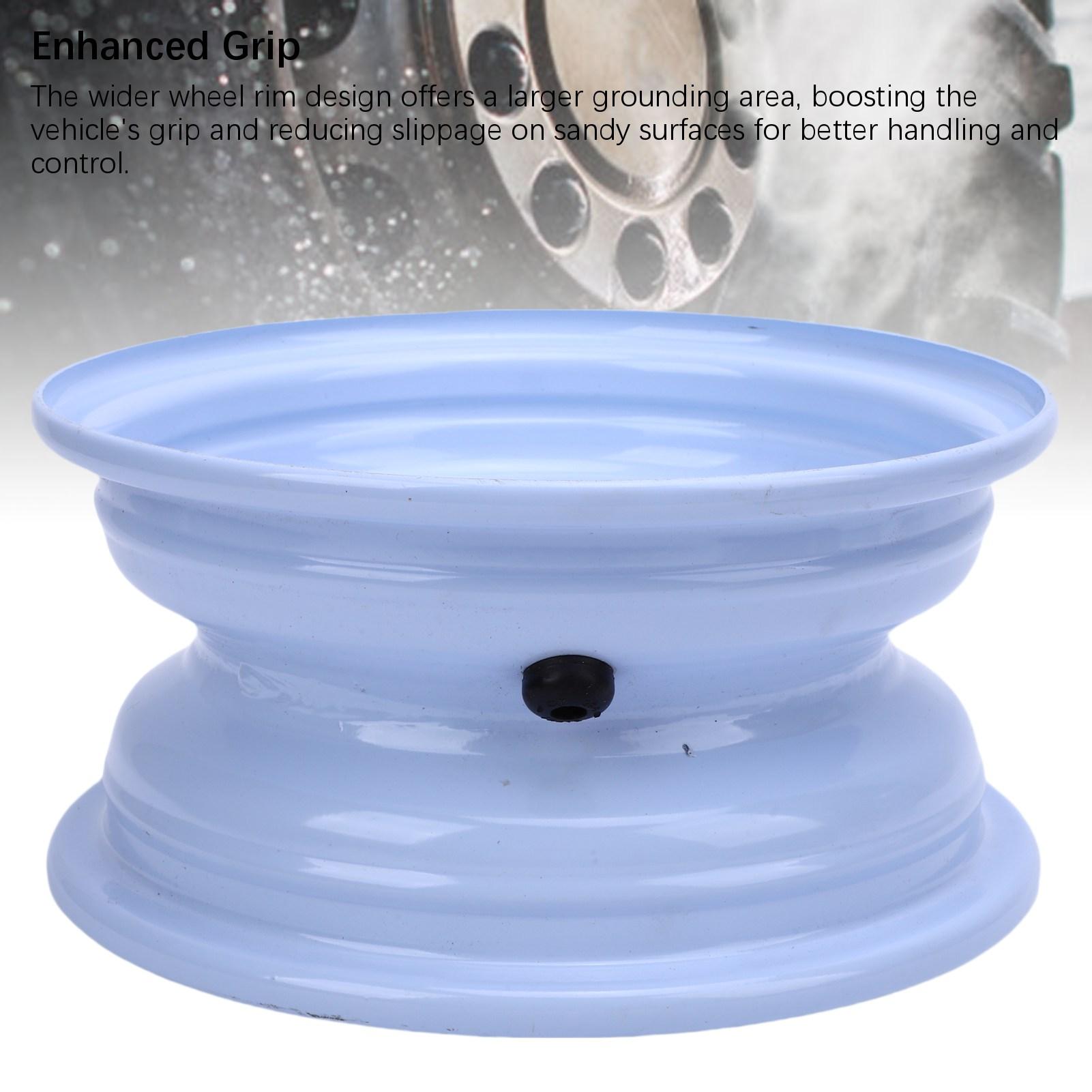 

19X7 8 Колесный диск для квадроцикла Алюминиевый сплав 4 отверстия для болтов 8-дюймовый колесный диск Ступица для картинга Квадроцикла Мотоцикла для бездорожья Газонокосилки Белый