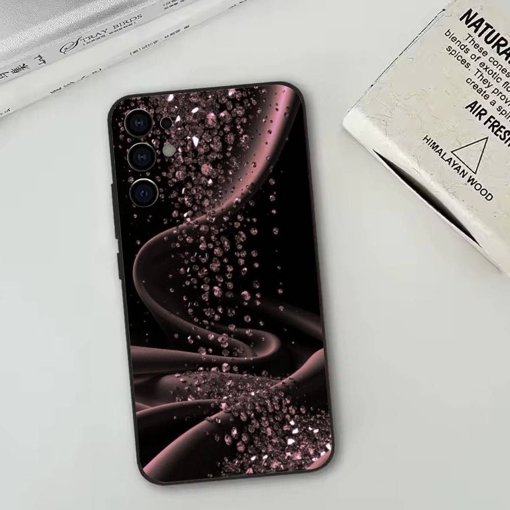 Luxury Bling Glitter Flash   Phone Case For Samsung S25,S24,S21,S22,S23,S30,Ultra,S20,Plus,Fe,Soft Silicone Black Cover