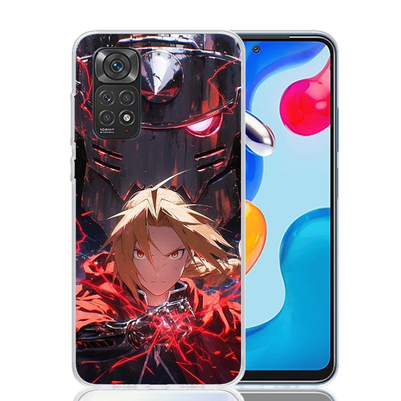 Anime F-ullmetal A-Alchemist Phone Case For Xiaomi Redmi Note 15 14 13 12S 12 Pro Plus 11S 11E 11 11T 10S 10 Art Soft Pattern Co
