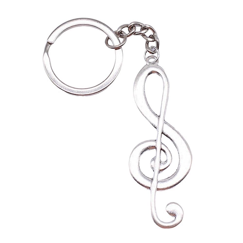 Electric Guitar Keychain Music Charm Graduation Memento Key Ring 28mm