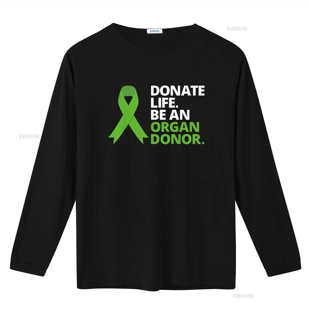 Womens Donate Life Be An Organ Donor T Shirt Awareness Green Ribbon Black Medium Vintage Washed Stylish Top For Everyday Wear
