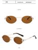 Retro 2025 Small Frame Metal Sunglasses - Unisex, Street Style, High-End UV Protection.