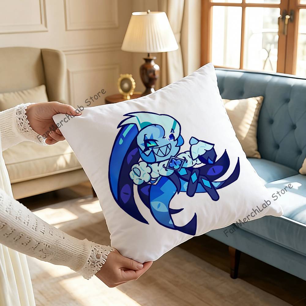 Game CCookie SShadowS Milk Pillowcase Pillowslip Cushion Plush Boys Girls Cartoon Anime Kawaii Decoration Kids Birthday Gifts