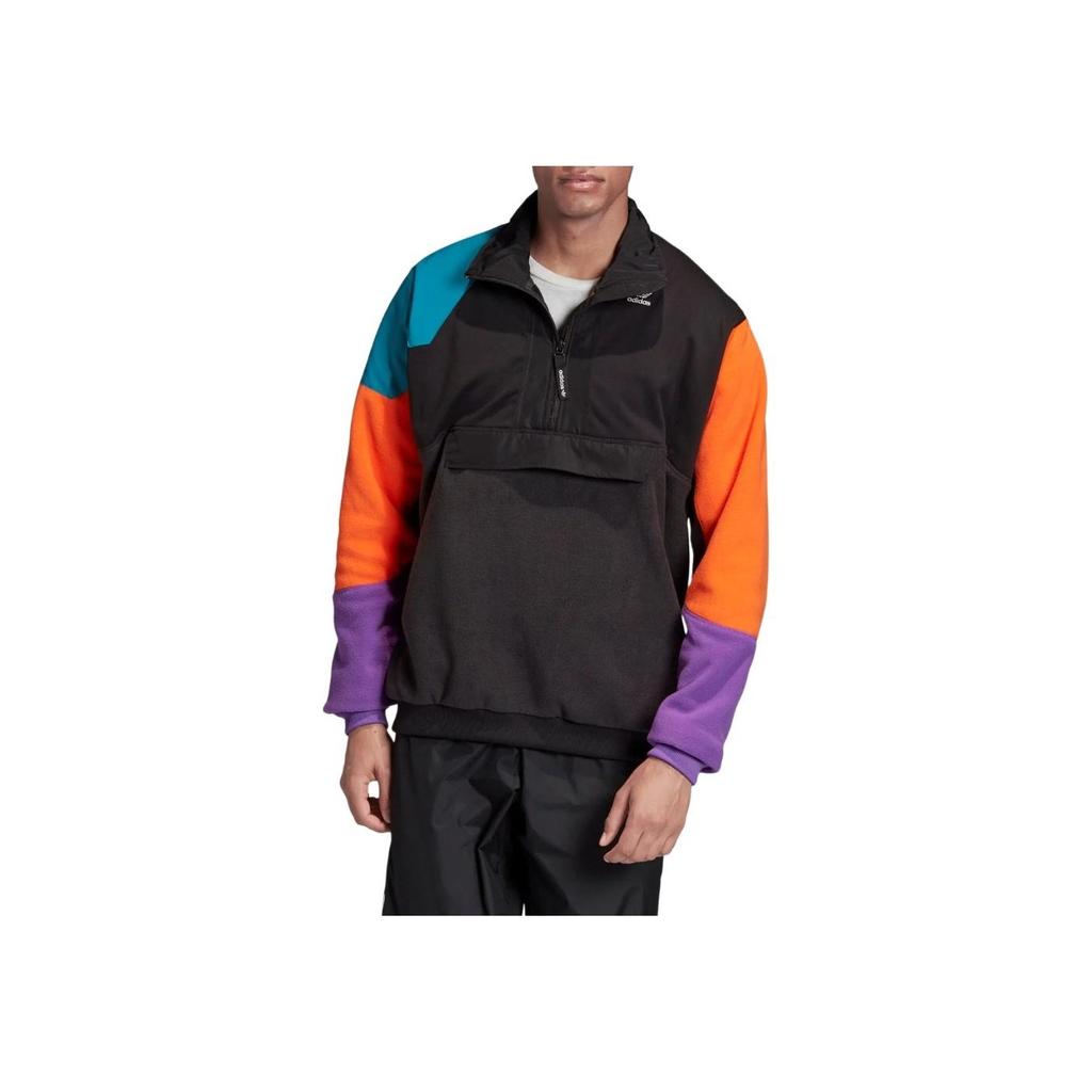 adidas Originals PT3 Fleece Jacket With Contrast Sherpa Men Jackets Black FM3680