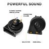 Loud Sound 410DB Electric Snail Air Horn for Car Motorcycle Boats Double Tone 12V