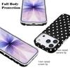 Coque pour iPhone 17 Pro Max Design à Pois Housse Arrière de Téléphone en TPU IMD