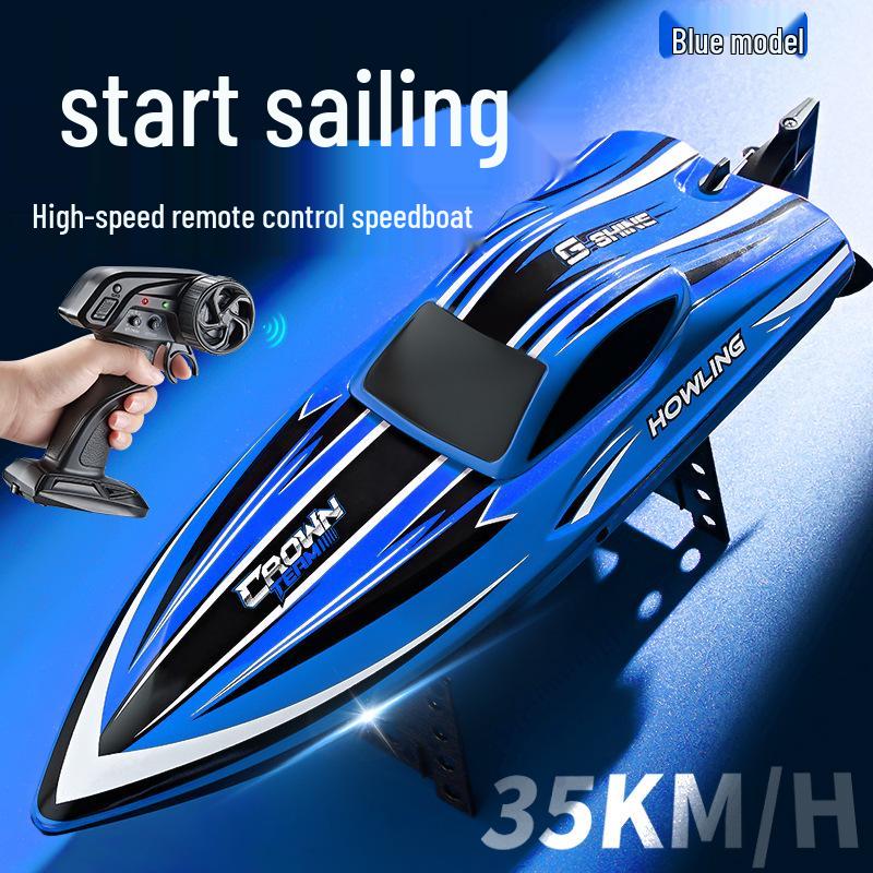 

Новая высокоскоростная лодка на радиоуправлении HJ818 для детей Chinese синий