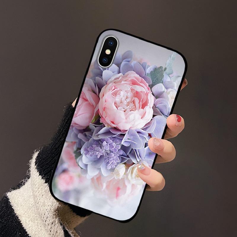 For Apple iPhone XS Case XS Max Soft TPU Silicon Phone Back Cover For iPhone X XR Fashion Color Printed Shockproof Housing Cases