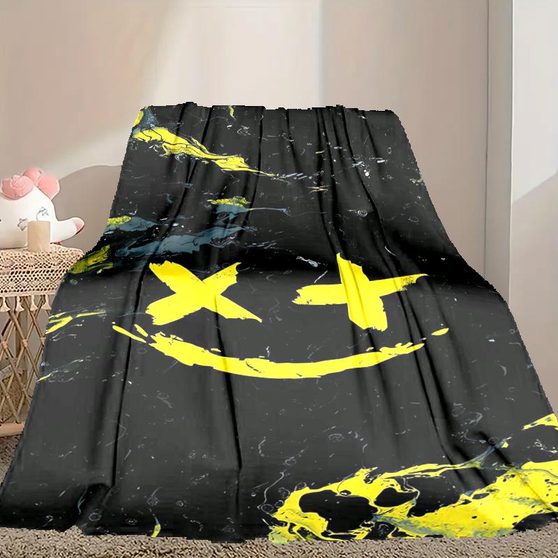 1pc Cozy Print Blanket, Demon Blanket Appropriate for Home Picnic and Travel Adventures