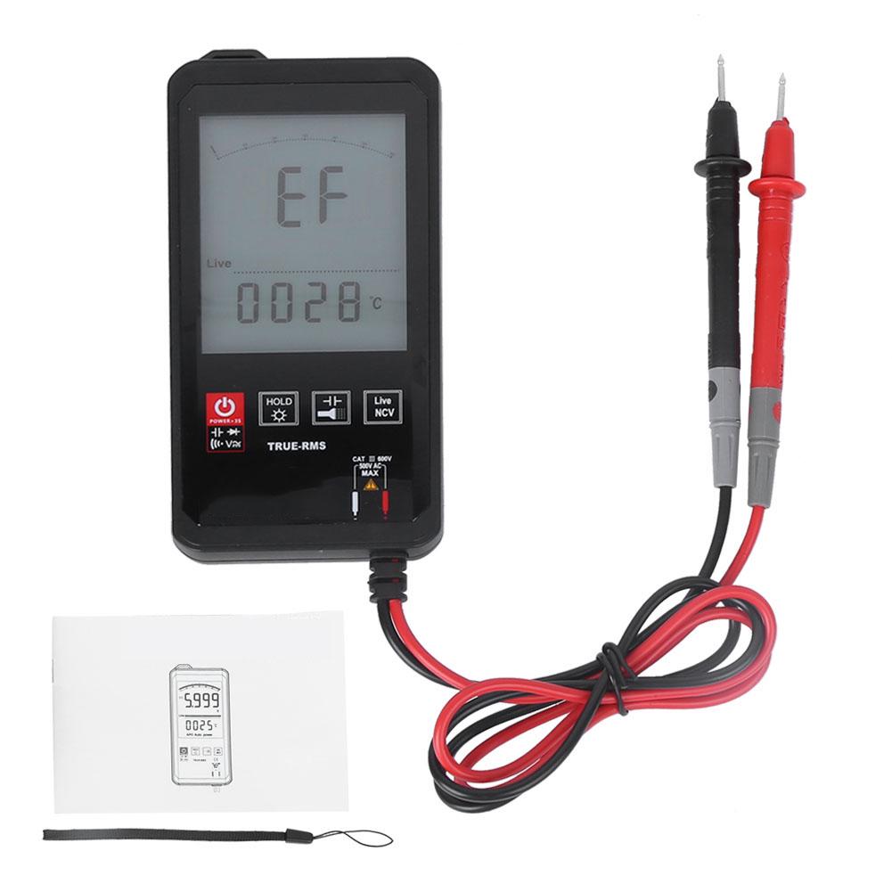 KM DM06A 3,2 Zoll Berührendes Smart Mini Digitalmultimeter Spannungs-Kapazitätsmessgerät 6000 Zählungen
