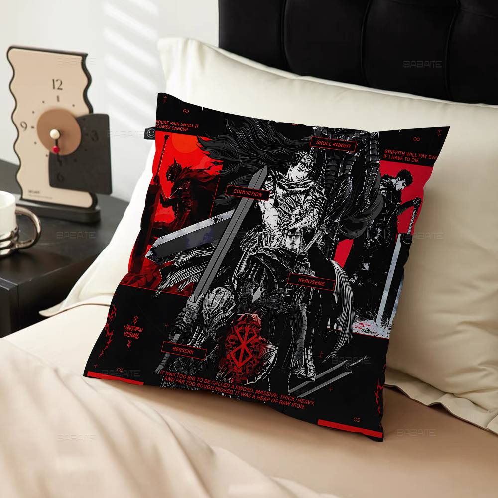 Berserk Anime Pillow Anime Pillow Sofa Bed Head Pillow Cover Cushion Cover 45x45 cm Fashion