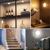 USB Wiederaufladbares LED Nachtlicht mit Schalter, Bewegungssensor Magnetische Kabellose Lampe, Warmweiß Flimmerfrei für Schrank Bett Schrank