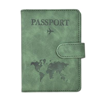 Portapassaporto impermeabile Custodia da viaggio in pelle PU Porta carte di credito Libro passaporto per donna/uomo Portapassaporto
