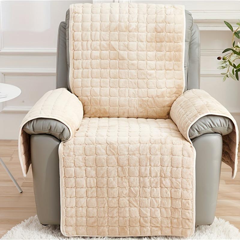 Plyšový flanelový kostkovaný potah na polštář na pohovku - Silný, měkký, minimalistický design