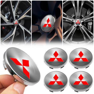 Per Lancer 7 8 I200 Pajero Montero Sport Outlander ASX Mirage Eclipse 4 Pezzi 60MM Tappo Centrale Ruota Auto Accessori Auto