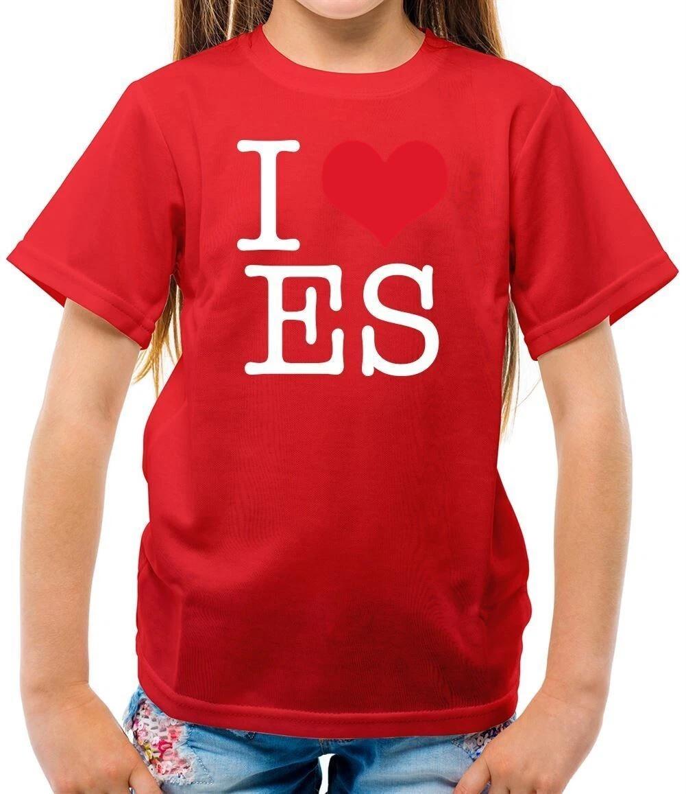 

I Love ES - Kids T-Shirt - Singer Celeb Sheeran Fan Gig Concert 100