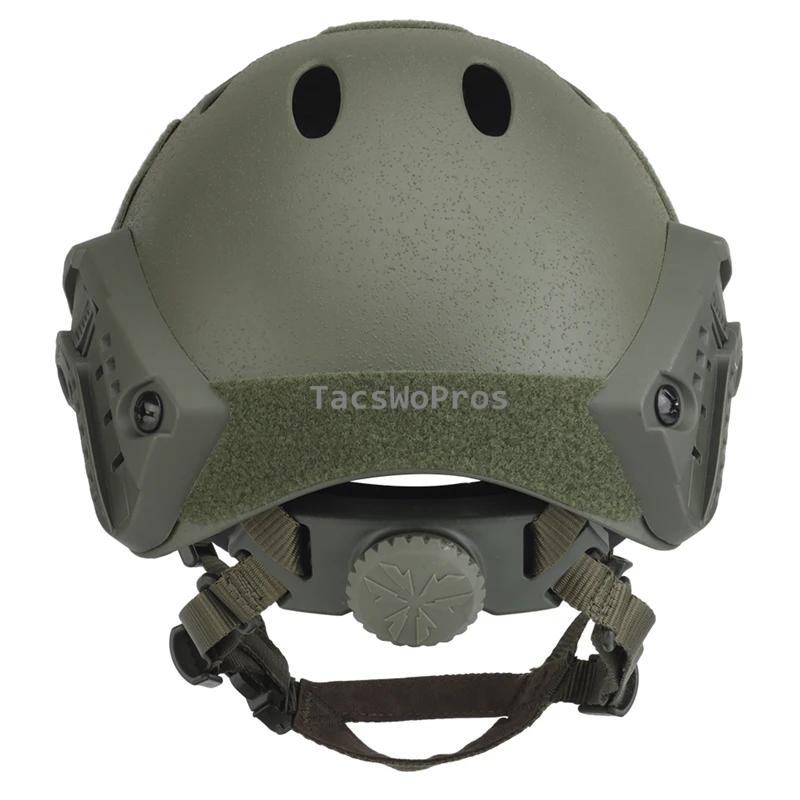 Airsoft FAST PJ Helme Outdoor Taktischer Kampf Wargame Schutzsporthelme Jagd CS Paintball Halbüberzogener Helm