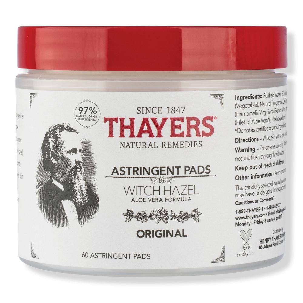 

Thayers Original гамамелис вяжущие подушечки 60 карат