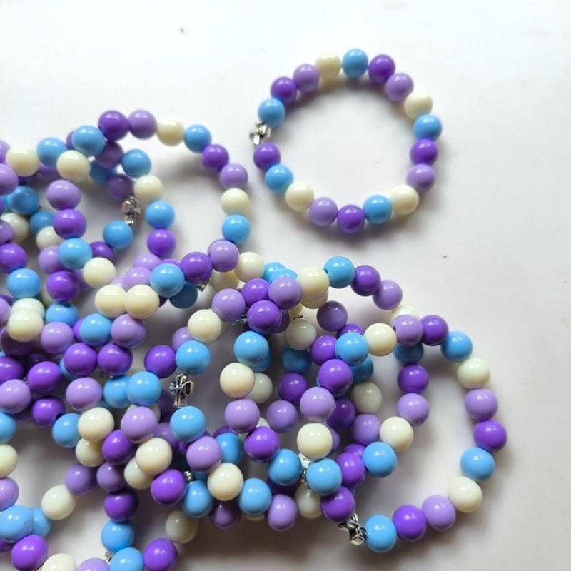 Unisex Handchain Meditation Bead Bracelet Smooth Round Beads Wristband Adjustable Size Bangles Accessory for Men Women