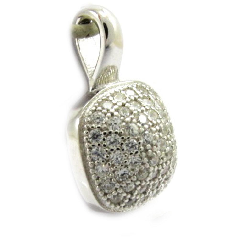 Les Trésors De Lily [L6710] - Silver Pendant 'Sissi' Silver White (rhodium-plated) - 9x9 Mm