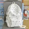 Schoolbag Korean version of small fresh schoolbag Japanese princess versatile cute polka dot men's and women's printed junior high school students 