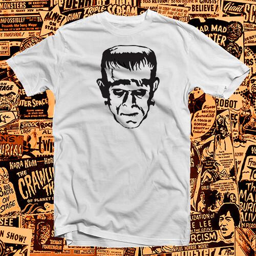 Frankenstein s Monster COTTON T-Shirt Classic Monster Movie Wolfman Dracula Unisex T-Shirt M
