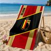 Belgian Football Association Emblem Beach Towel, Quick-drying, Easy to Care for, Suitable for Both Fitness and Beach Vacations,Sports Essential