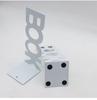 Powder Pink Letter-Shaped Metal Book Stand and Desktop Book Holder