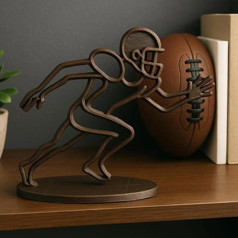 Footballer Figurines Sports Collectable Figurines Rugbys Player Sculptures Table Top Decorations Football Figures Gifts