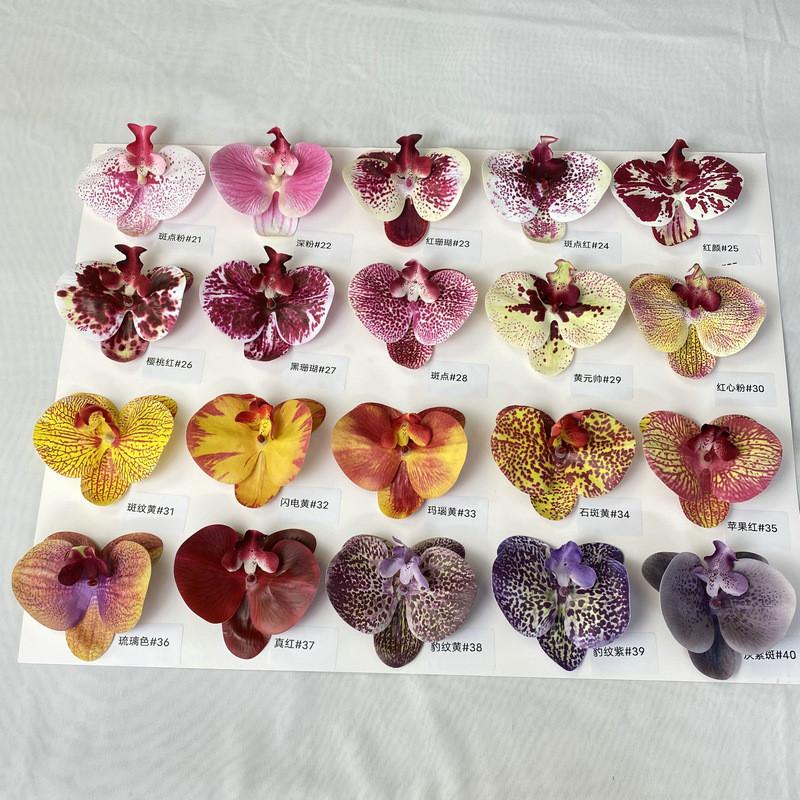 French 3d Phalaenopsis Artificial Flowers For Wedding Decor Home Display Hotel