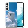 Sunny Clouds Teddy Bear Phone Case For Samsung Galaxy S26 Ultra S23 S24 S25 Edge S20 FE S21 S22 Plus Soft Print Shell Cover Fund